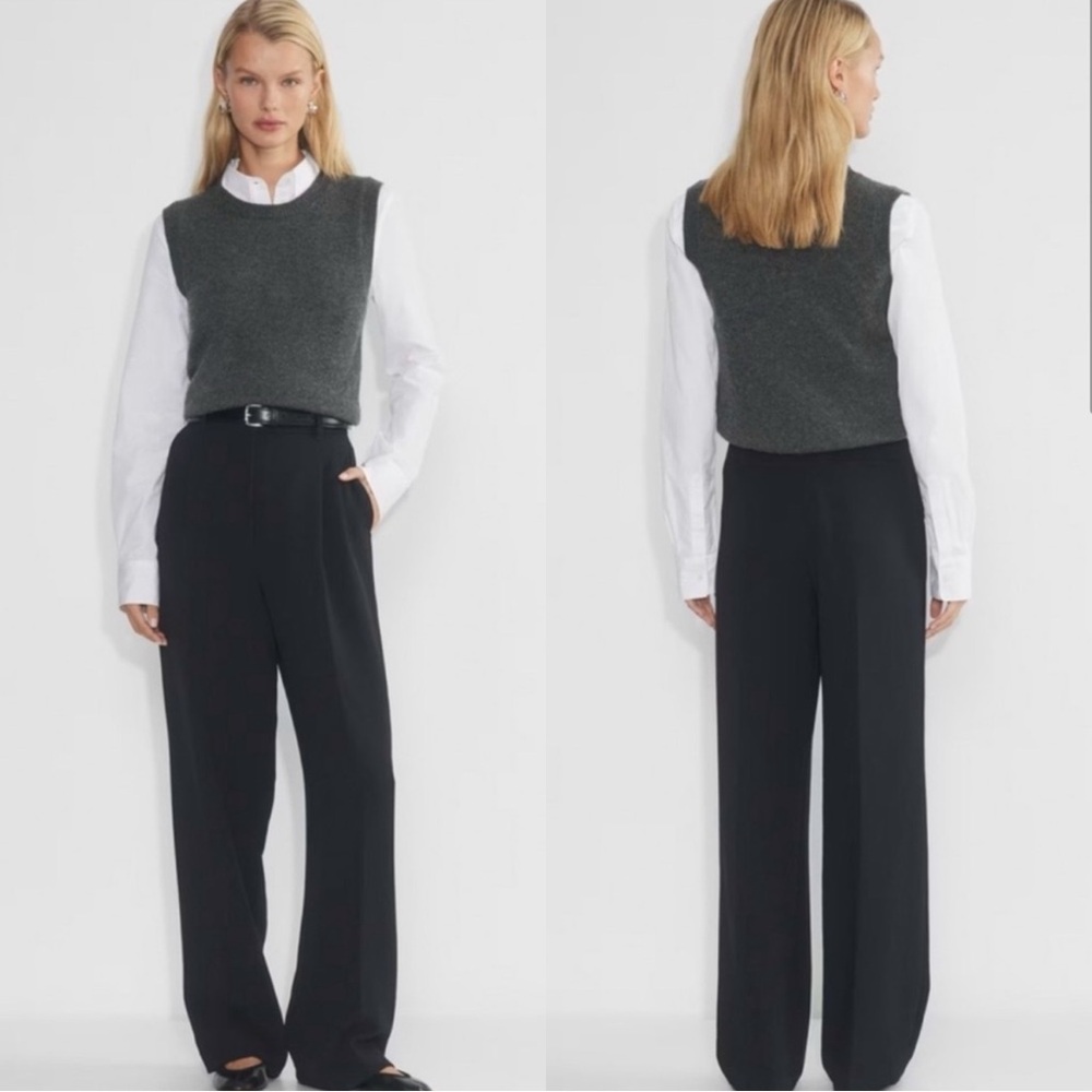 Aritzia Black Wide Leg Pants